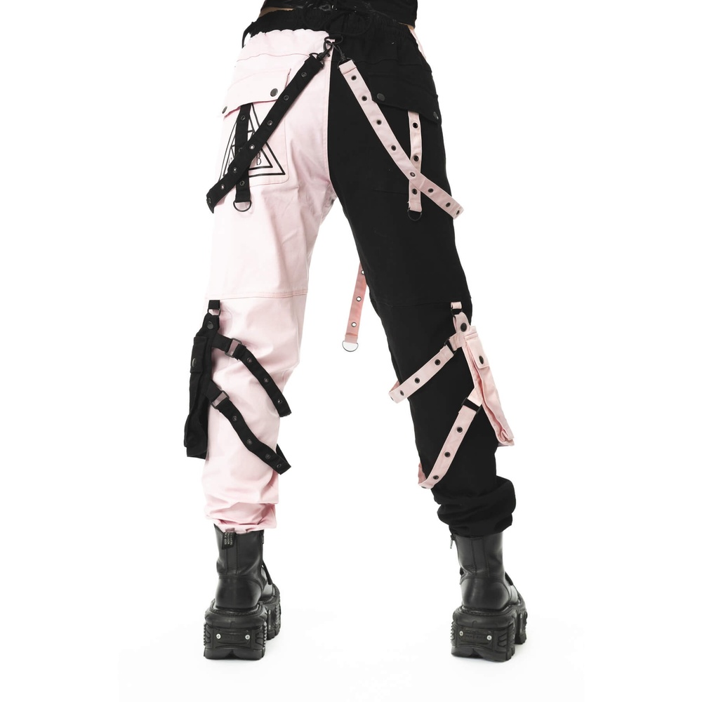 Chemical Black - Void And Veil Hose gerades bein - Schwarz/Rosa